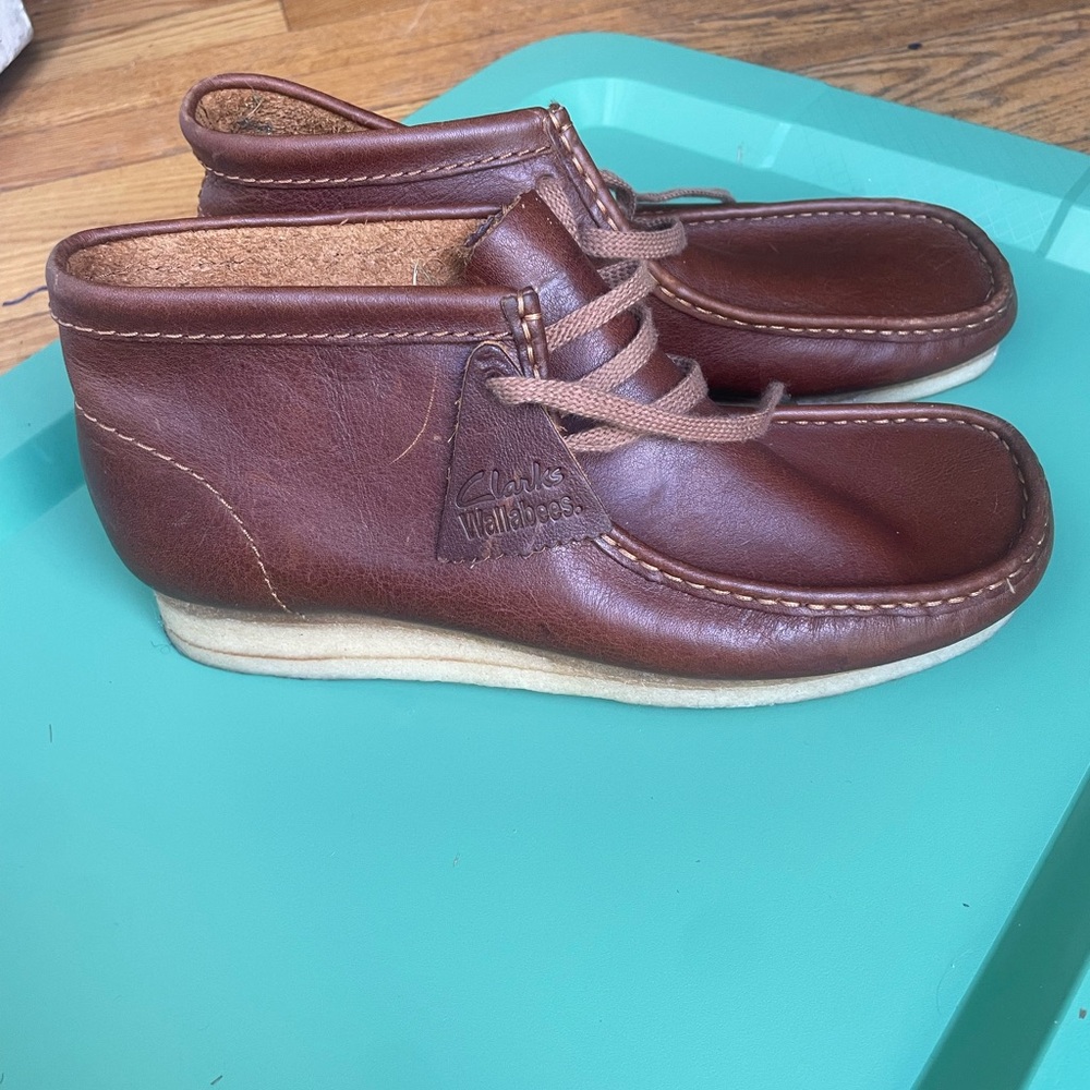 Clarks Brown Leather Wallabee Boots